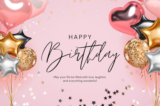 Une bannière d'anniversaire