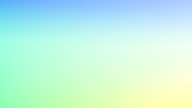 Bannière d'arrière-plan de couleur Rendu 3D d'arrière-plan de couleur jaune-bleu-vert
