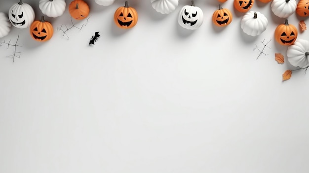 Photo une bannière d'art d'halloween