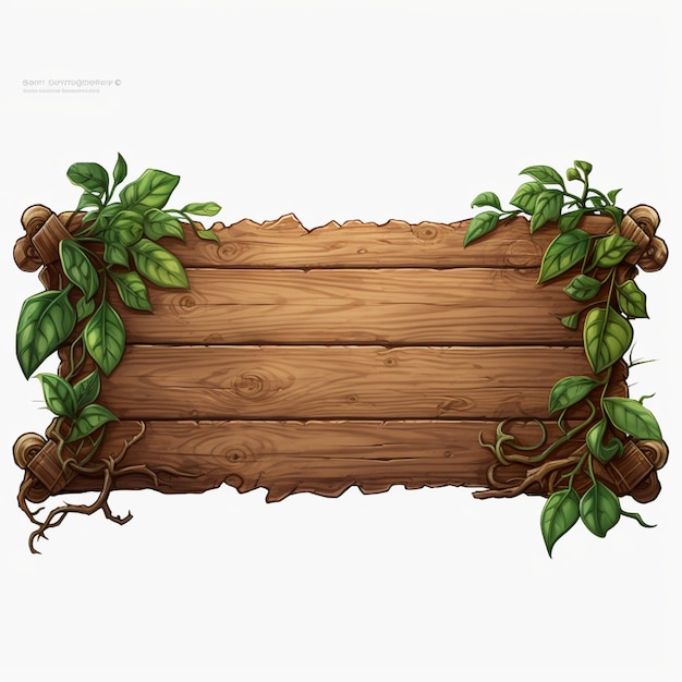 bannière en bois png