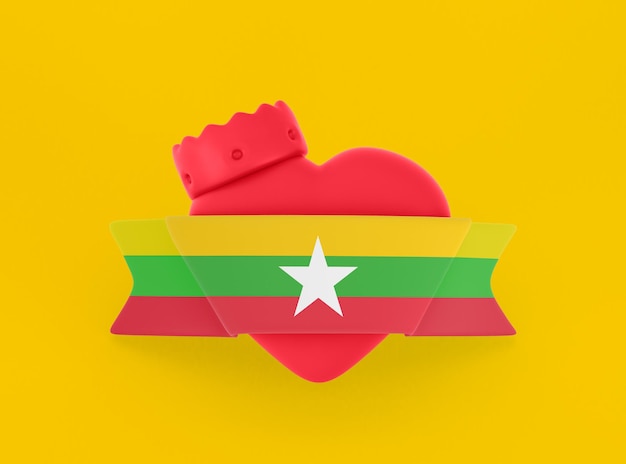 Bannière Coeur Myanmar