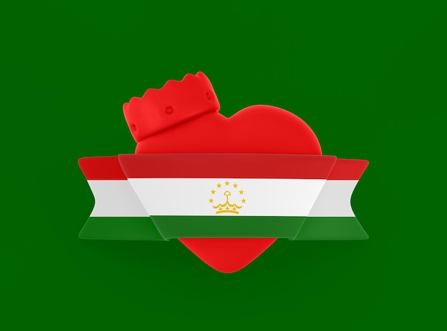 Bannière Coeur Tadjikistan