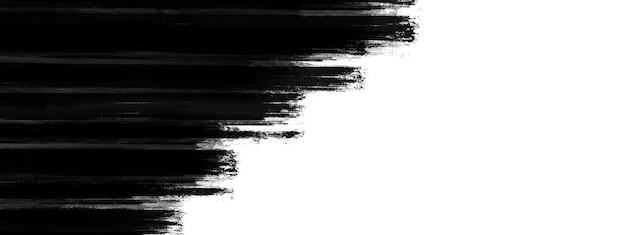 Bannière de conception artistique à traits noirs
