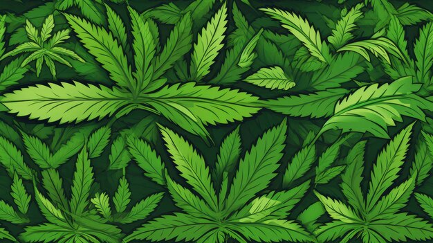 Bannière du cannabis médical apaisant et de la santé mentale