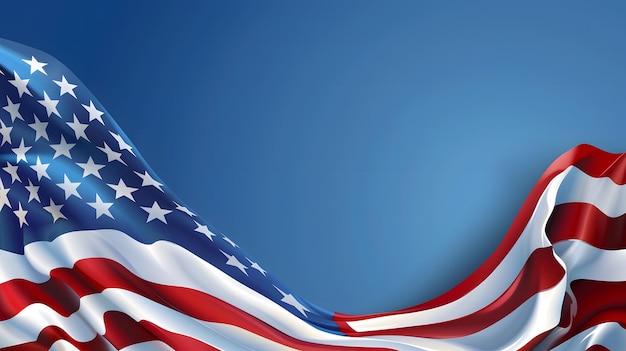 Photo bannière du drapeau américain pour le jour de l'indépendance
