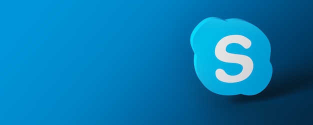 Bannière du logo Skype