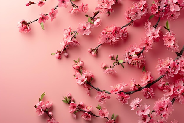 Bannière avec des fleurs sur un fond pastel clair modèle de carte de vœux pour le mariage