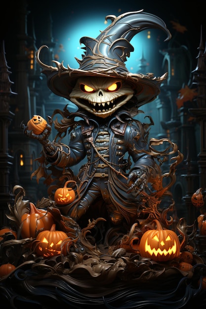 Bannière d'Halloween Fond d'image fantôme d'horreur sombre