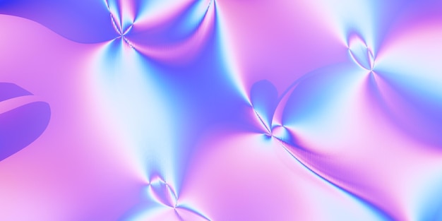 Bannière d'hologramme défocalisé nacré violet