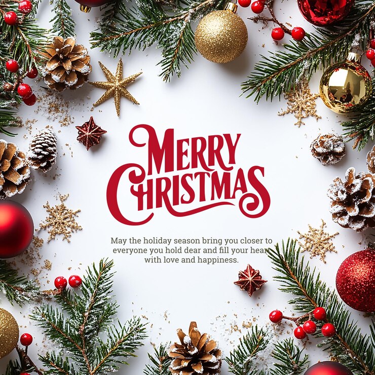 Photo une bannière de joyeux noël