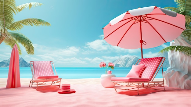 Bannière de médias sociaux pour les cartes de voyage et de vacances d'été
