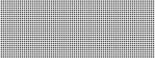 Bannière à points simples en noir et blanc