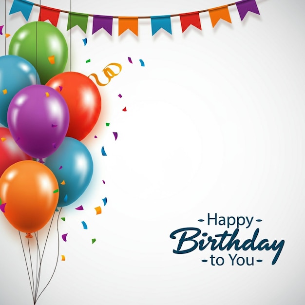 une bannière qui dit " Joyeux anniversaire "