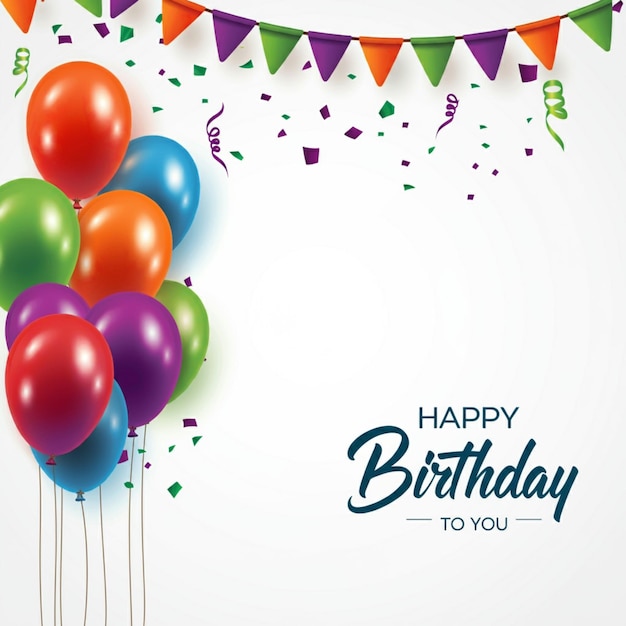 une bannière qui dit " Joyeux anniversaire "