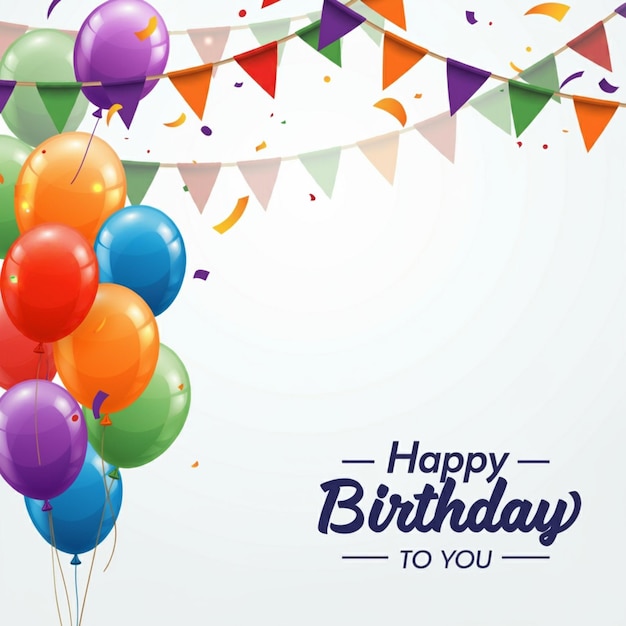 Une bannière qui te dit joyeux anniversaire.
