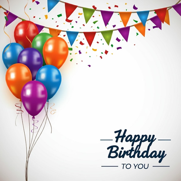 Une bannière qui te dit joyeux anniversaire.