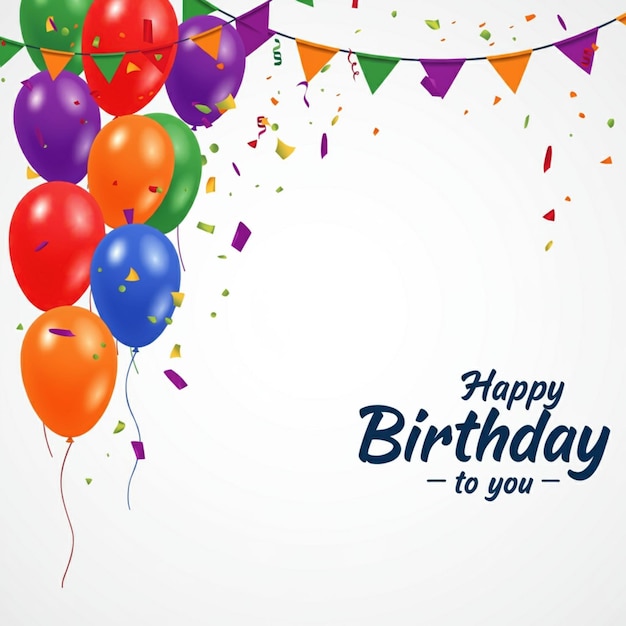 Une bannière qui te dit joyeux anniversaire.