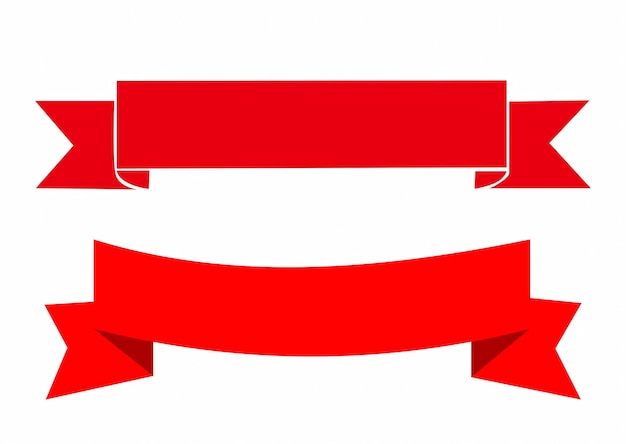 une bannière rouge avec le mot x dessus