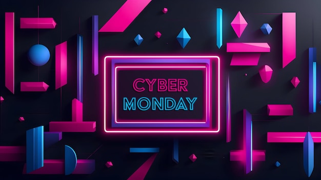 Bannière de vente du cyber lundi