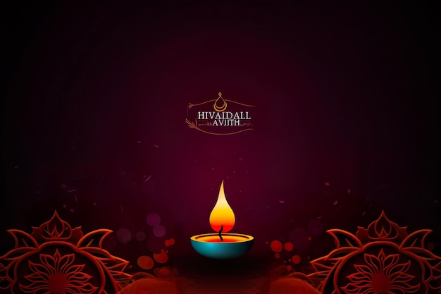 Bannières de carte de Diwali Copier l'espace Idées de souhaits de célébration de Diwali Images de Diwali