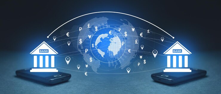 Les banques transfèrent de l'argent en ligne