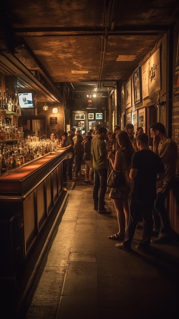 Le bar au chien noir