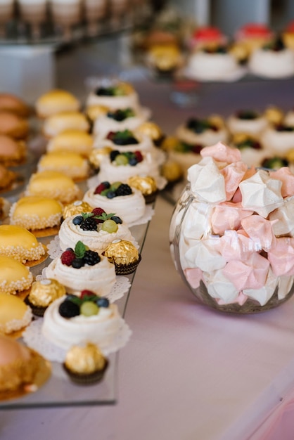 Bar à bonbons sucré un jour de fête