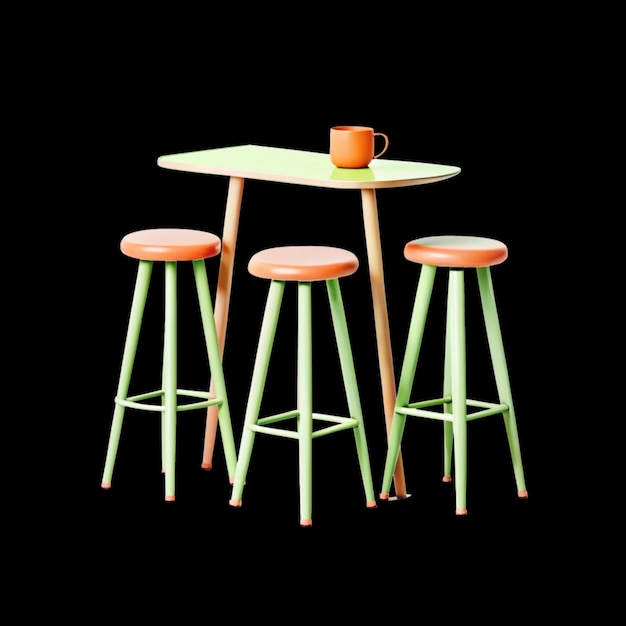 Un bar à table élégant pour les espaces modernes