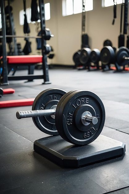 Barbell dans la salle de sport