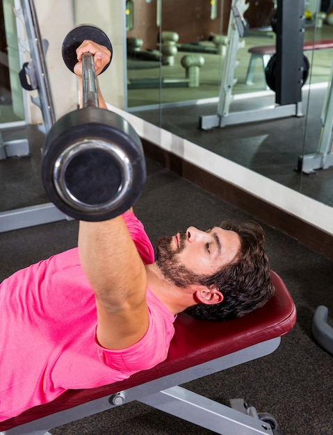 Barbell Incliné Banc Presse Flyes Homme Entraînement