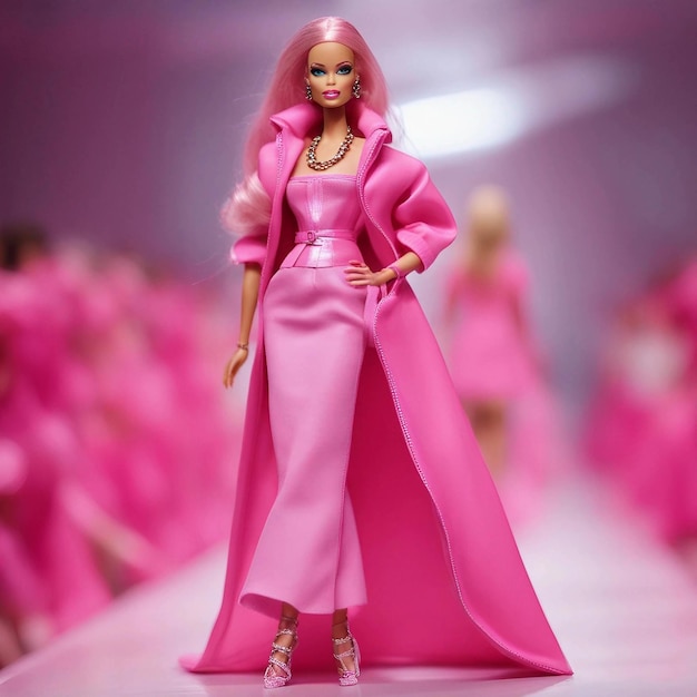 Barbie blonde à la mode
