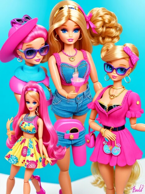 Photo barbie est un shopaholic, une tenue d'été à la mode.