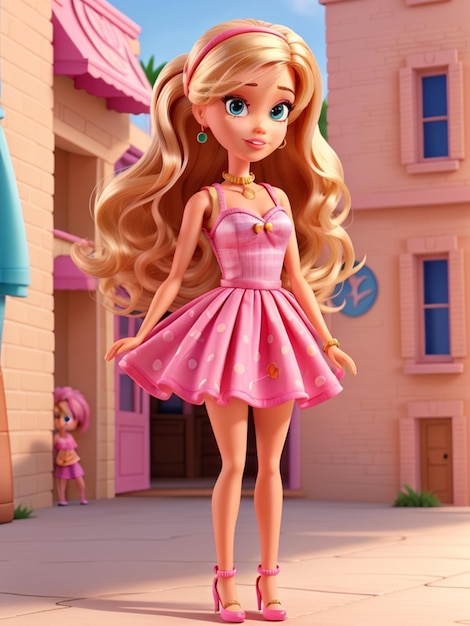 Barbie est un shopaholic, une tenue d'été à la mode.