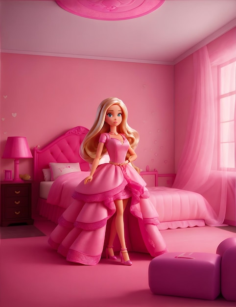 Barbie est à la tendance de l'été, le film est rose, les vêtements sont roses.