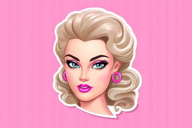 Barbie mignon visage sur