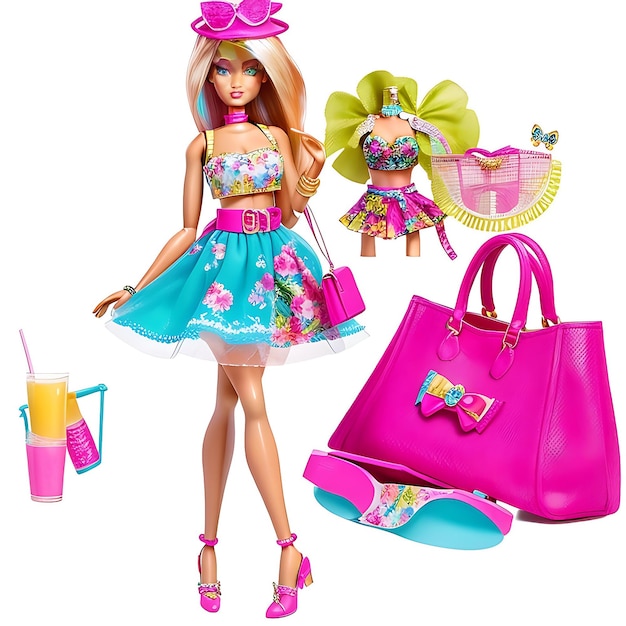 Barbie Shopaholic Summer Trendy Outfit Ai Généré
