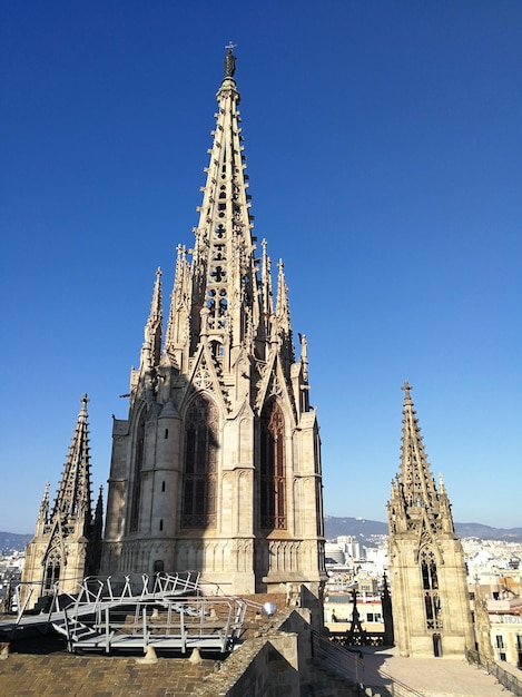 Barcelone Espagne 23 décembre 2017 vue sur la cathédrale de Barcelone