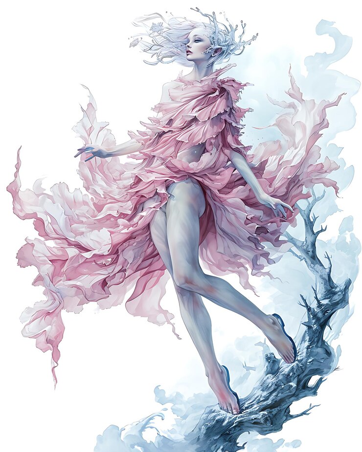 Bard dans la couleur d'hiver du patinage rose