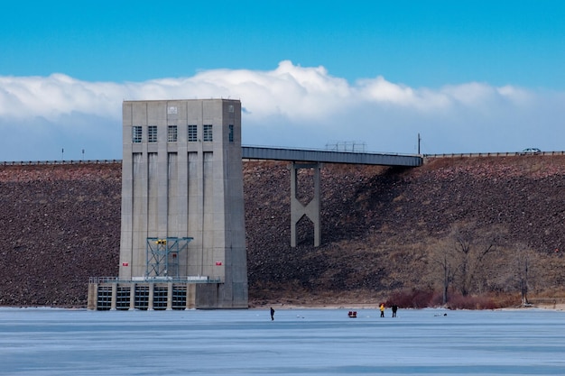 Barrage au réservoir de Cherry Creek.