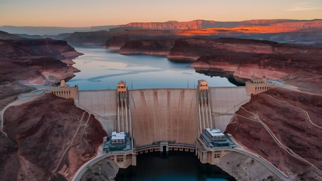 Le barrage du canyon de Glen