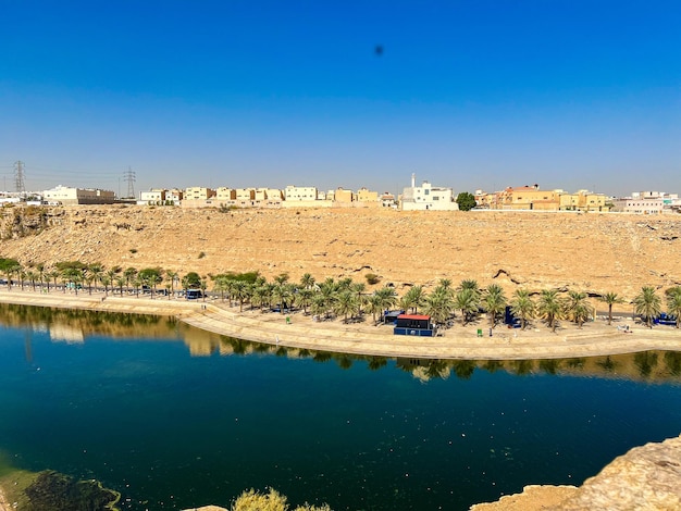 Le barrage d'eau de Wadi Nimar à Riyadh, en Arabie saoudite