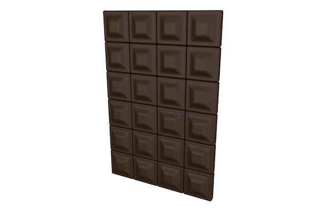 Barre de chocolat au café réaliste de rendu 3d