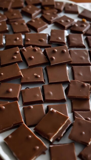 La barre de chocolat est un plat populaire.