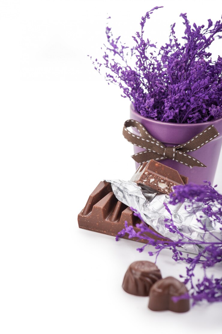 Barre de chocolat en papillote