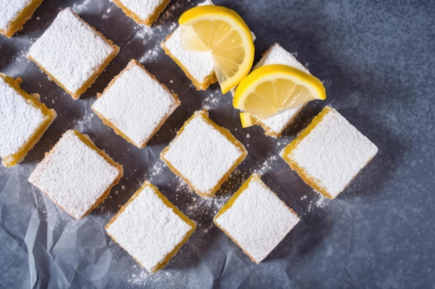 Barres au citron piquantes Tarte parfaitement sucrée