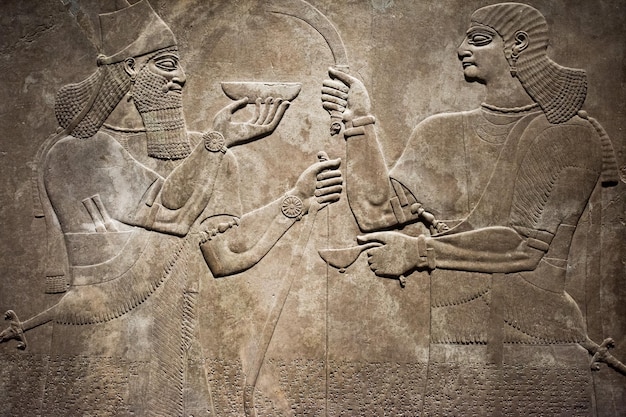 Bas-relief de l'ancienne Babylone et de l'Assyrie