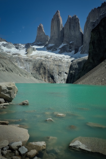 Photo base de trekking torres del paine, chili