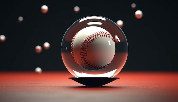 Le baseball lévitant avec une technologie anti-gravité.