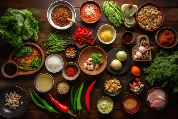 basilic dans la table de cuisine publicité professionnelle photographie alimentaire