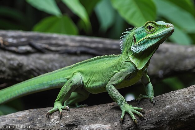 Photo le basilic vert sauvage du costa rica